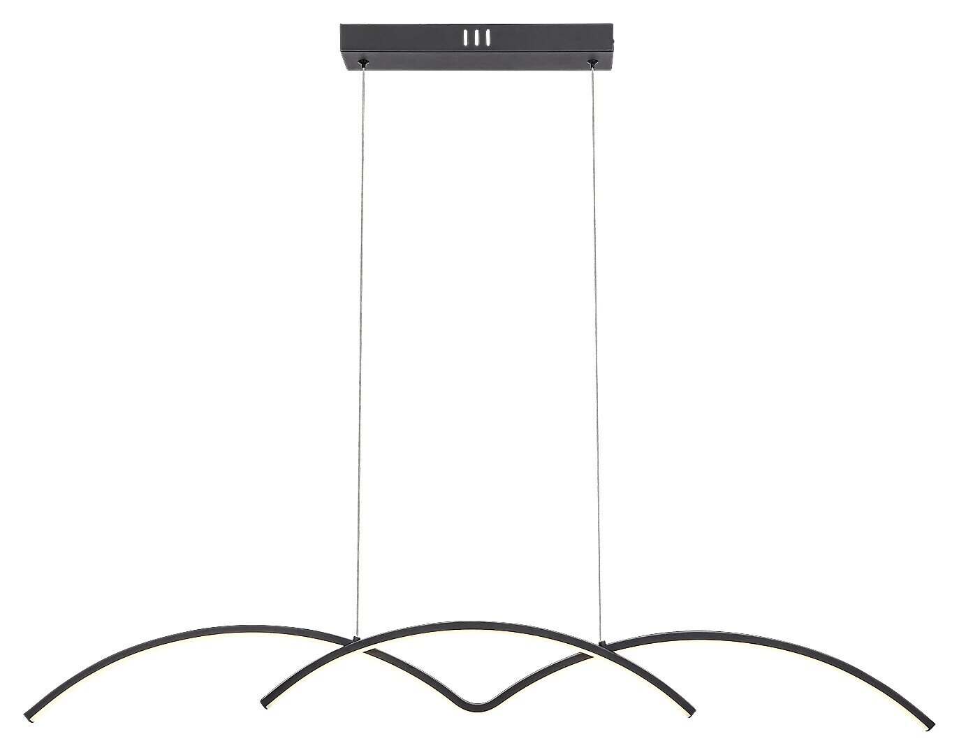Pendul LED River, 40W, lumina neutra (4000K), Negru