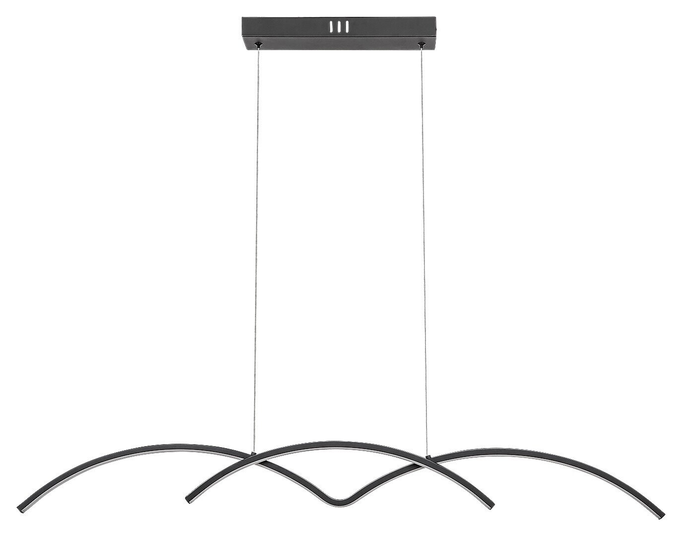 Pendul LED River, 40W, lumina neutra (4000K), Negru