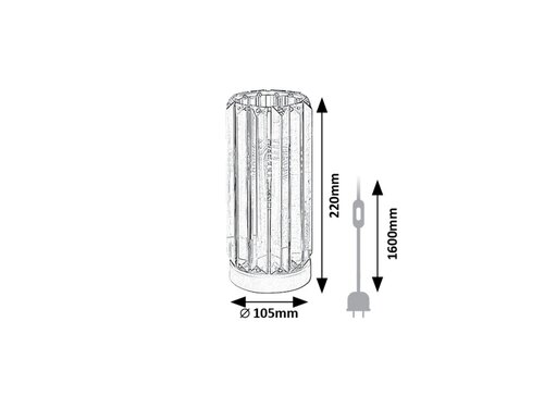 Veioza Veness, 1 x E27, Negru