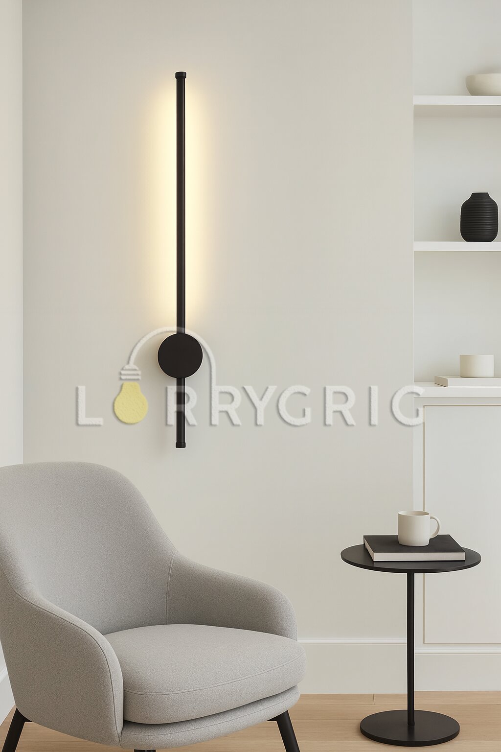 Aplica LED 60cm, 20W, Negru