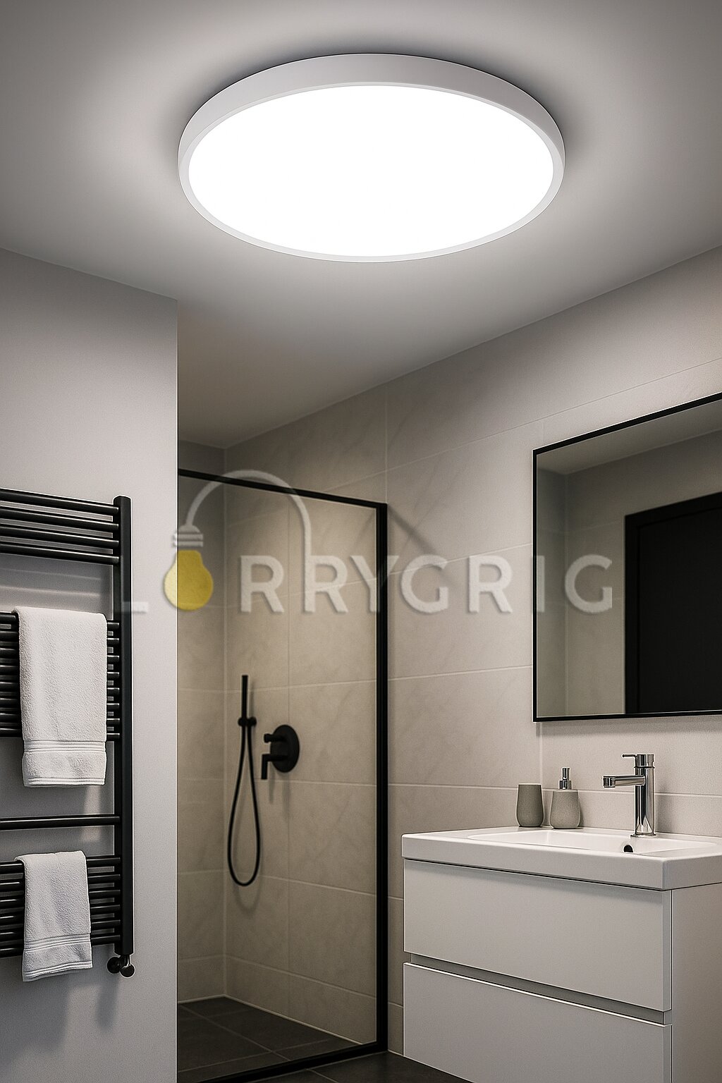 Plafoniera LED Baie 30CM, 24W, 3 tipuri de lumina, IP40, Alb