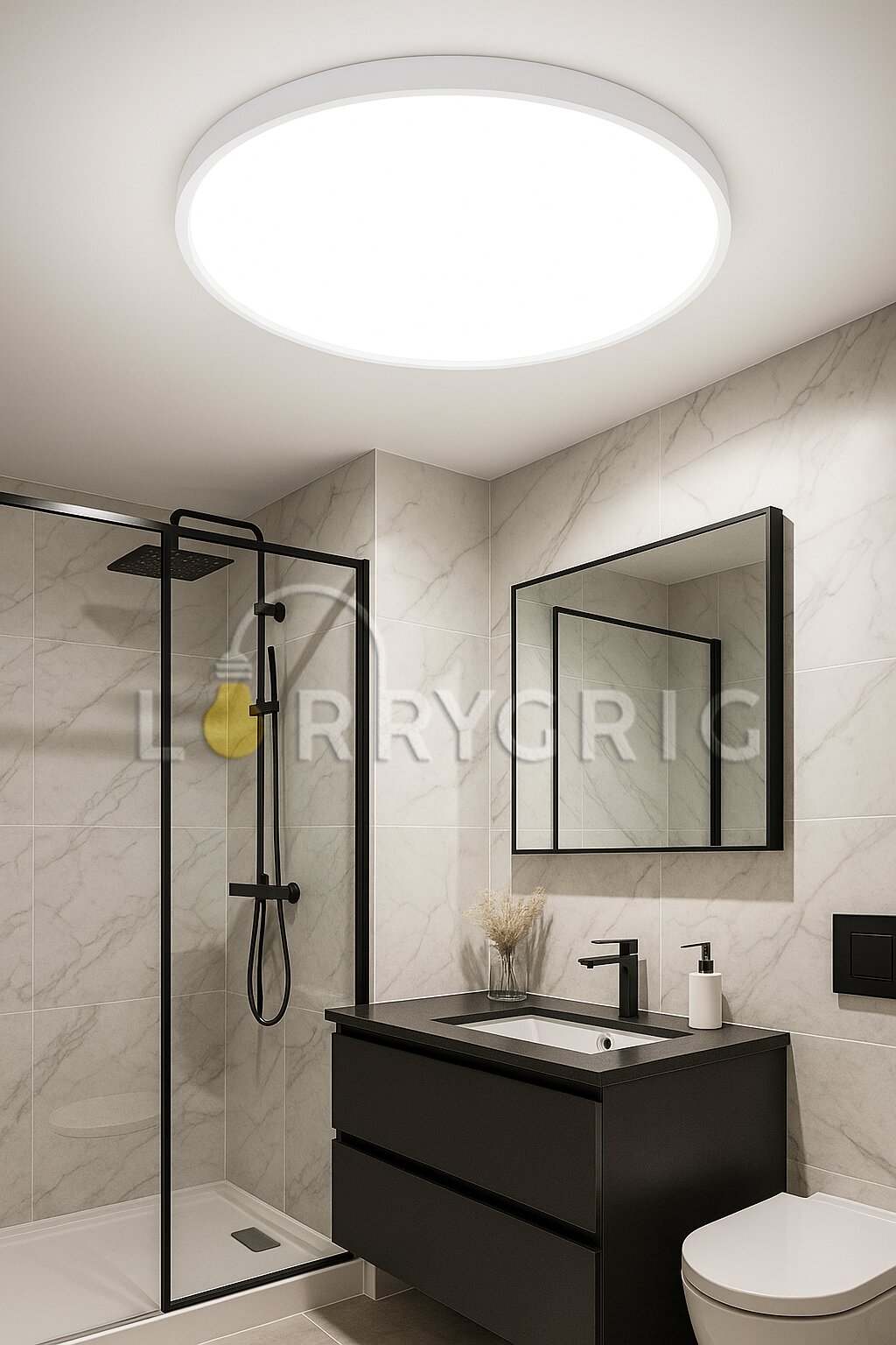 Plafoniera LED Baie 50CM, 40W, 3 tipuri de lumina, IP40, Alb
