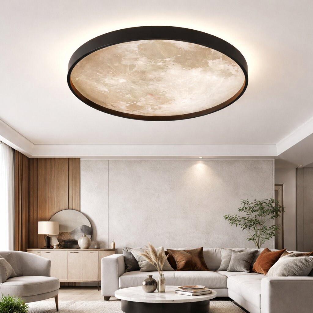 Plafoniera LED Moon, 96W, ⌀48cm, 3 tipuri de lumina
