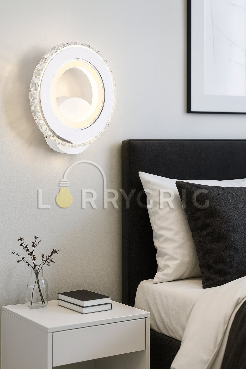 Aplica LED Cristal, 24W, Alb