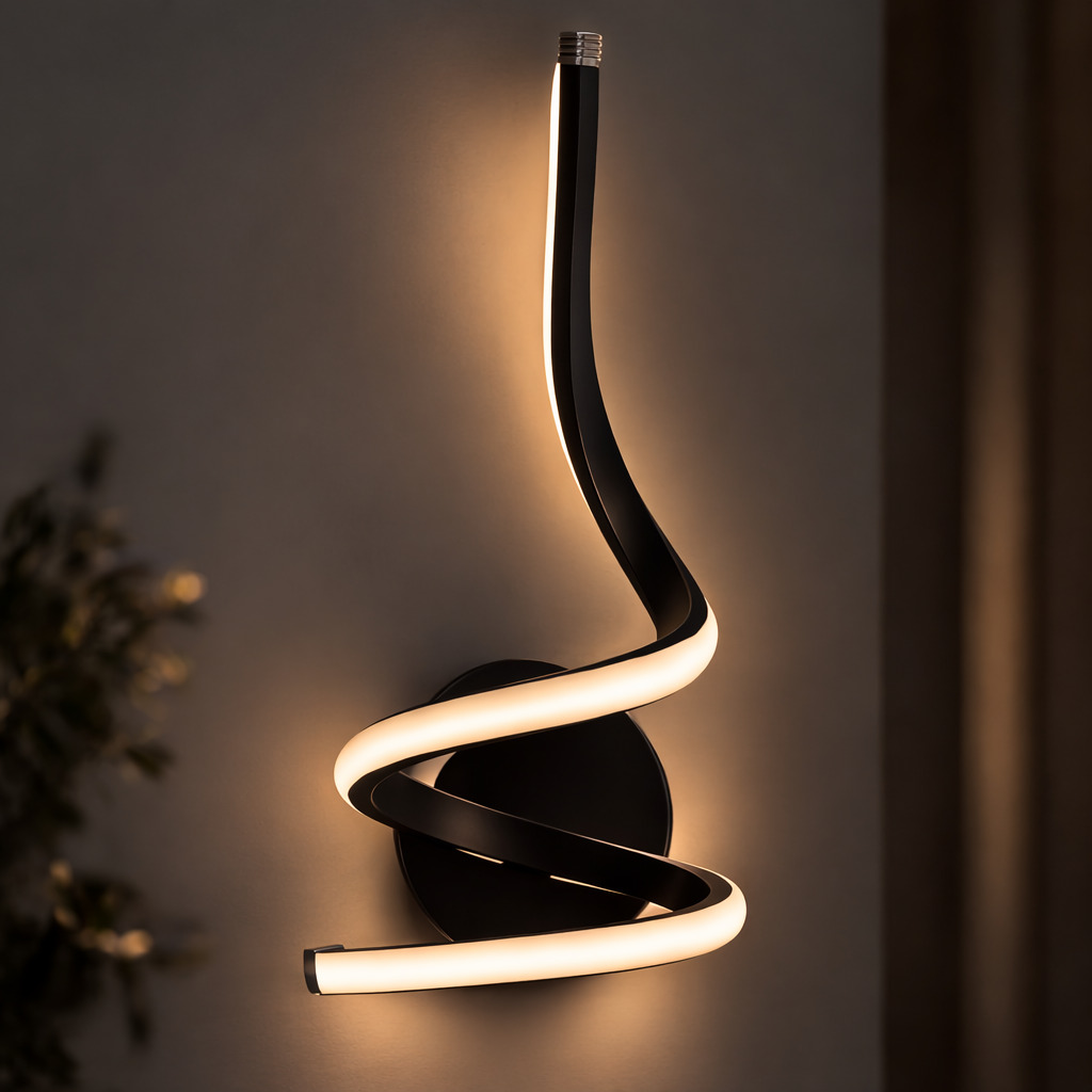 Aplica LED Spire, 17W, Negru