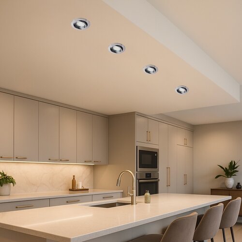Spot Lite, 1 x GU10, crom satin, IP40