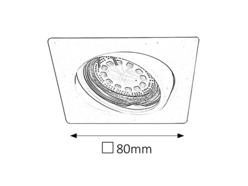 Spot Lite, 1 x GU10, alb, IP40