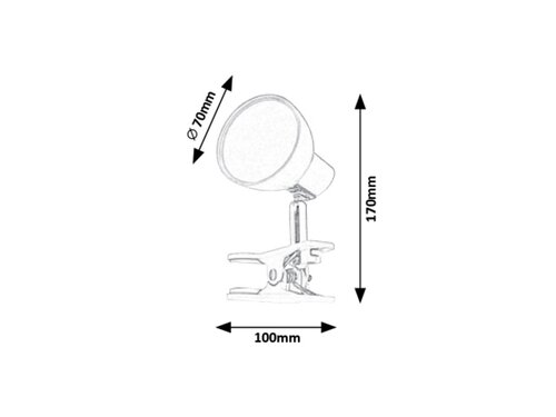 Lampa de birou Noah LED, 5W, 360lm, lumina calda (3000K)