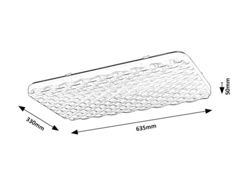 Plafoniera Eldrick LED, 36W, 2800lm, lumina neutra (4000K)