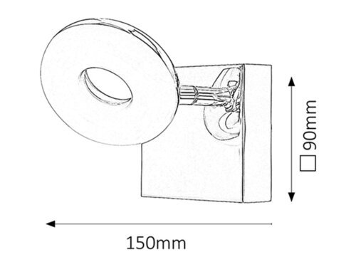 Aplica Beata LED, 5W, 465lm, lumina neutra (4000K), IP44