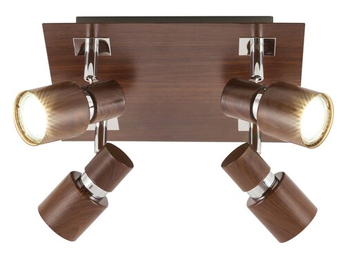 Spot Merkur, 4 x GU10, wenge