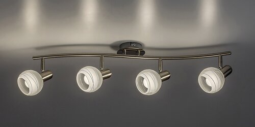 Spot Aurel, 4 x E14, crom satin
