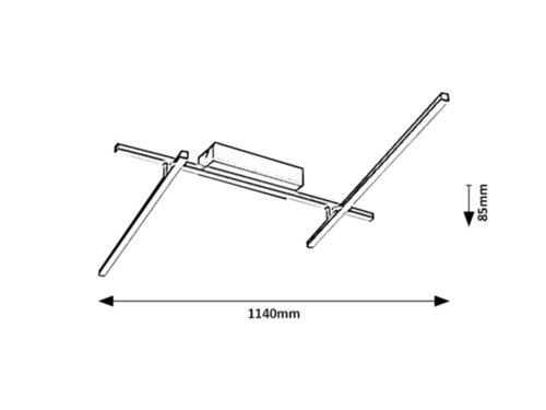 Plafoniera Negan LED, 24W, 1550lm, lumina neutra (4000K)