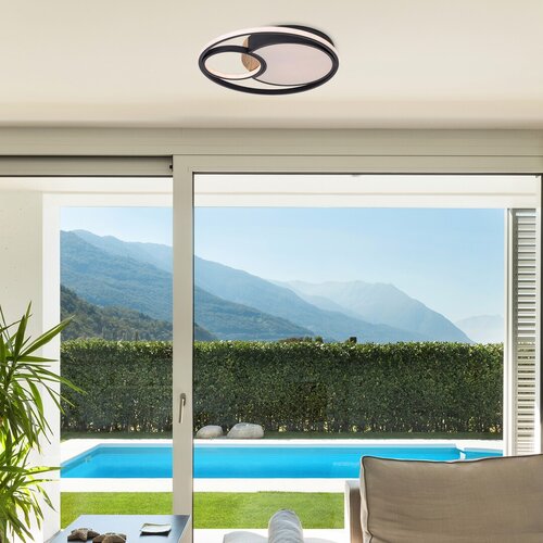 Plafoniera Leola LED cu Telecomanda, 81W, 3800lm, lumina reglabila (3000K - 6000K)