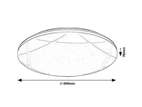 Plafoniera Oswald2 LED, 24W, 1800lm, lumina neutra (4000K)