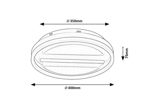 Plafoniera Gremin LED cu Telecomanda, 55W, 2750lm, lumina reglabila (3000K - 6000K)