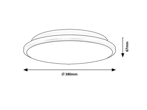 Plafoniera Engon LED, 24W, 1400lm, lumina calda (3000K)