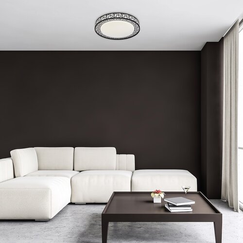 Plafoniera Nilin LED cu Telecomanda, 48W, 3400lm, lumina reglabila (3000K - 6500K)
