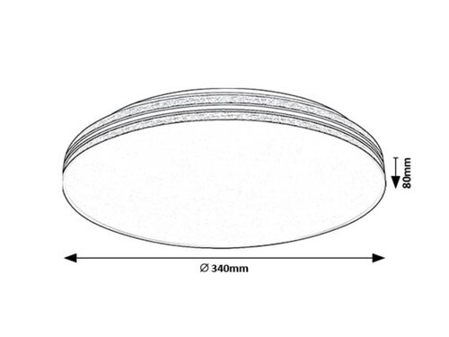 Plafoniera Oscar2 LED, 18W, 1350lm, lumina neutra (4000K)