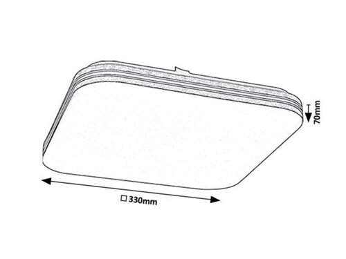 Plafoniera Oscar2 LED, 18W, 1350lm, lumina neutra (4000K)