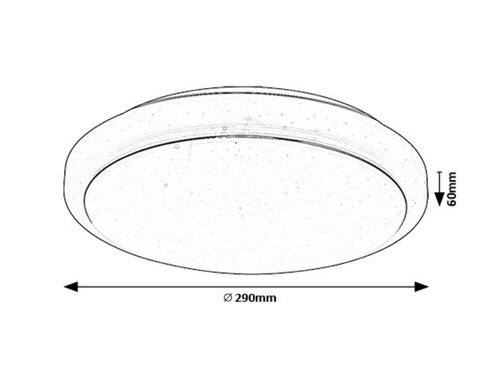 Plafoniera Trevor2 LED, 12W, 960lm, lumina calda (3000K)