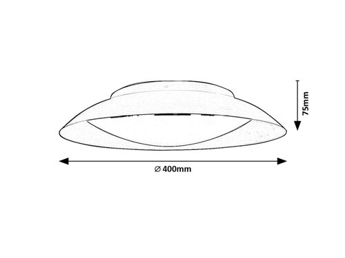Plafoniera Hafsa LED, 24W, 1250lm, lumina calda (3000K)