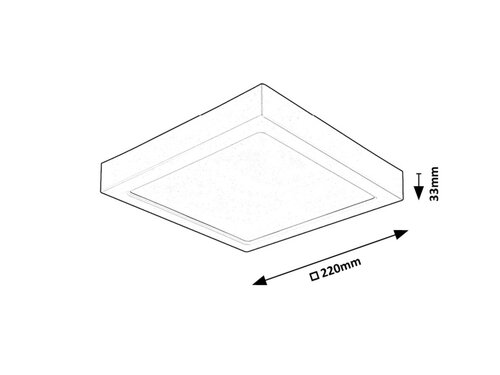 Plafoniera Shaun2 LED, 24W, 2450lm, lumina neutra (4000K)