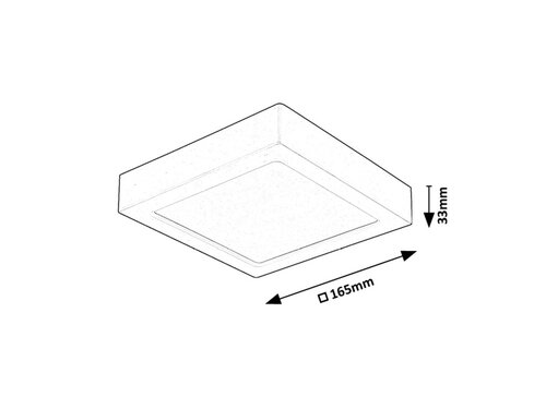 Plafoniera Shaun2 LED, 15W, 1480lm, lumina calda (3000K)
