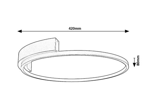 Plafoniera Holize LED, 23W, 1350lm, lumina neutra (4000K)
