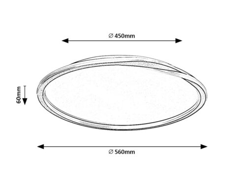 Plafoniera Mathiola LED, 40W, 2200lm, lumina neutra (4000K)