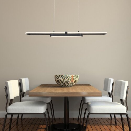 Pendul LED Contessa, 48W, lumina neutra (4000K), Negru