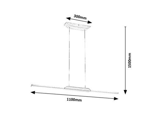Pendul LED Tamur, 26W, lumina neutra (4000K), Maro