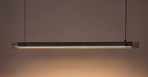 Pendul LED Cital, 36W, lumina calda (3000K), Negru