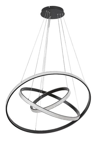 Pendul LED Grete, 100W, lumina calda (3000K), Negru
