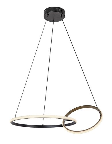 Pendul LED Emilion, 36W, lumina neutra (4000K), Negru