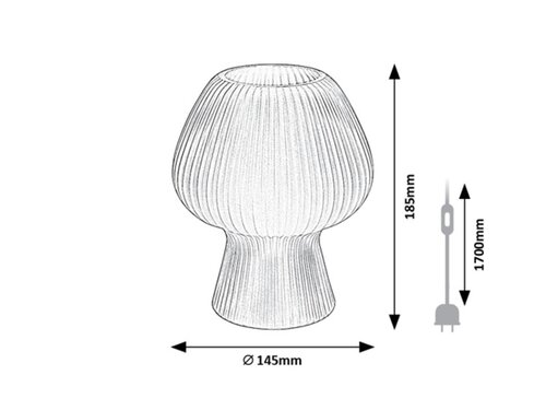 Lampa Vinelle,  1 x E14, fumuriu