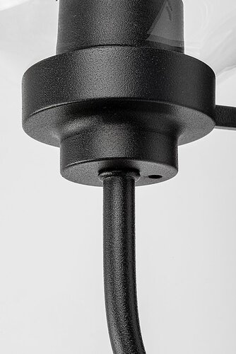 Aplica Tirina, 1 x E27, negru mat, IP44