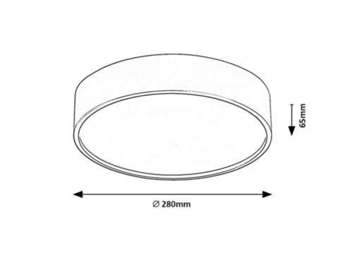 Plafoniera Larcia LED, 18W, 1060lm, lumina neutra (4000K), IP44