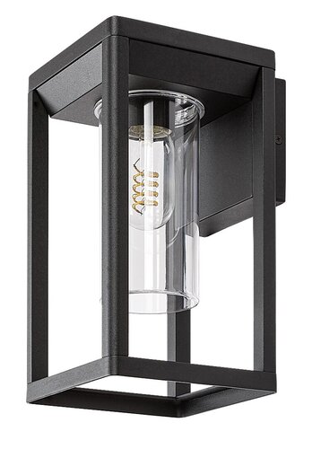 Aplica Zernest, 1 x E27, negru, IP54