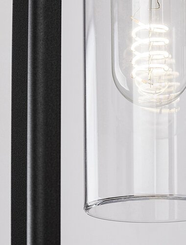 Aplica Zernest, 1 x E27, negru, IP54