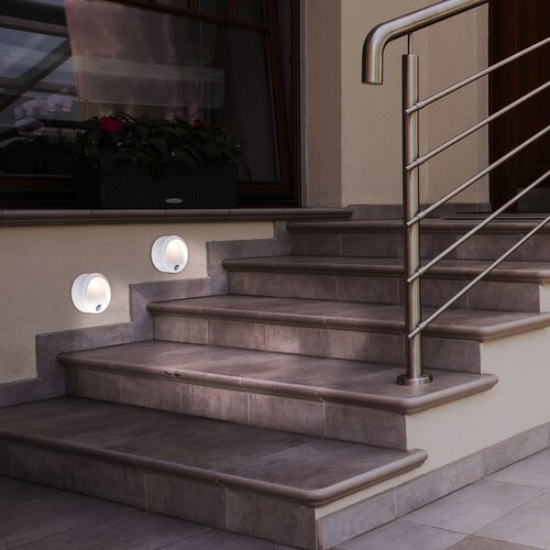Aplica Amarillo LED cu senzor de miscare, 1.5W, 50lm, lumina calda (3000K), IP44
