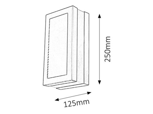 Aplica Stuttgart, 1 x E27, crom satin, IP44
