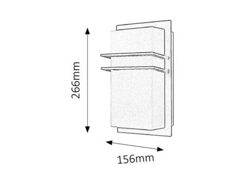 Aplica Seattle, 1 x E27, crom satin, IP44