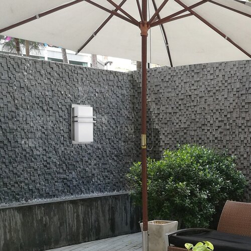 Aplica Seattle, 1 x E27, crom satin, IP44