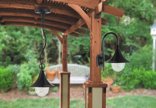 Pendul Konstanz, 1 x E27, negru, IP44