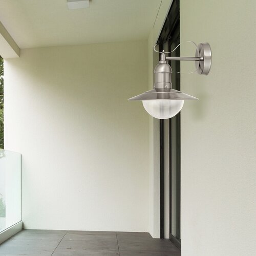 Aplica Oslo, 1 x E27, crom satin, IP44