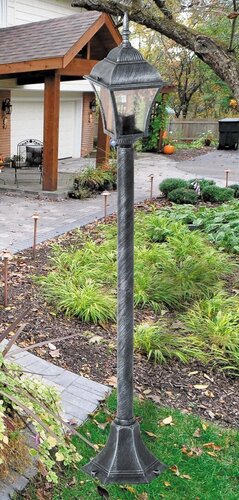 Lampadar Toscana, 1 x E27, argintiu antic, IP43