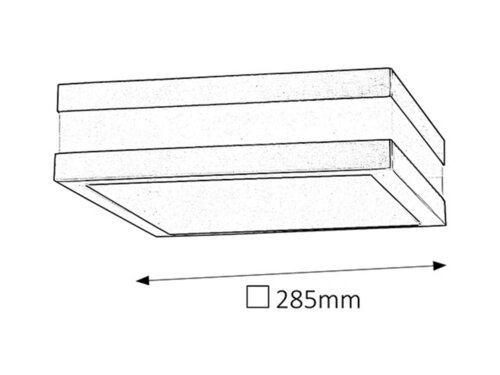 Plafoniera Stuttgart LED, 2 x E27, antracit, IP44