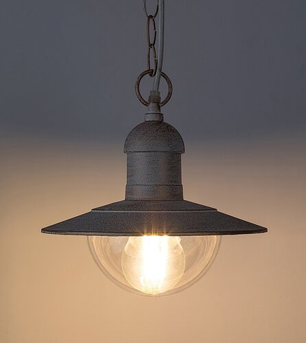 Pendul Oslo, 1 x E27, alb antichizat, IP44
