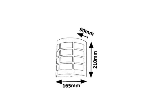 Aplica Sevilla, 1 x E27, crom satin, IP44